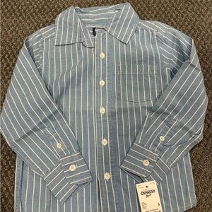 OshKosh B'gosh Light Blue Pinstripe Top